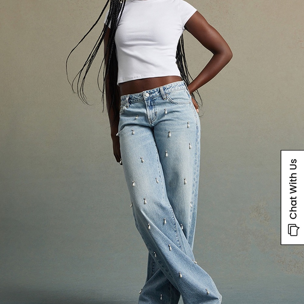 PacSun Blue Flare Wide Leg Jeans